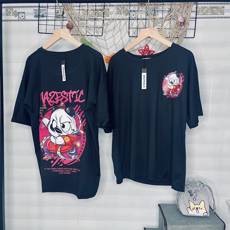 [2Buffalo] Áo thun Unisex, Áo thun nam nữ tay ngắn Kungfu Panda co giãn 4 chiều mát mẻ thích hợp mùa hè form oversize | BigBuy360 - bigbuy360.vn