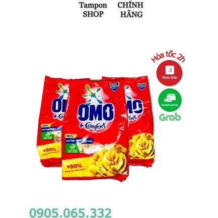 [Hoả Tốc] Bột giặt OMO Comfort Tinh Dầu Thơm Nồng Nàn Vàng 360g