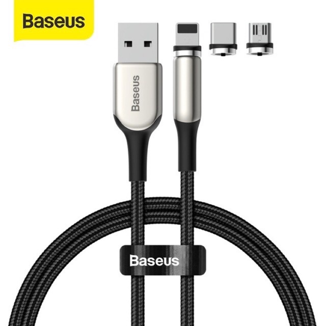 [Freeship] Dây cáp sạc từ tính Baseus Type-C, Micro USB