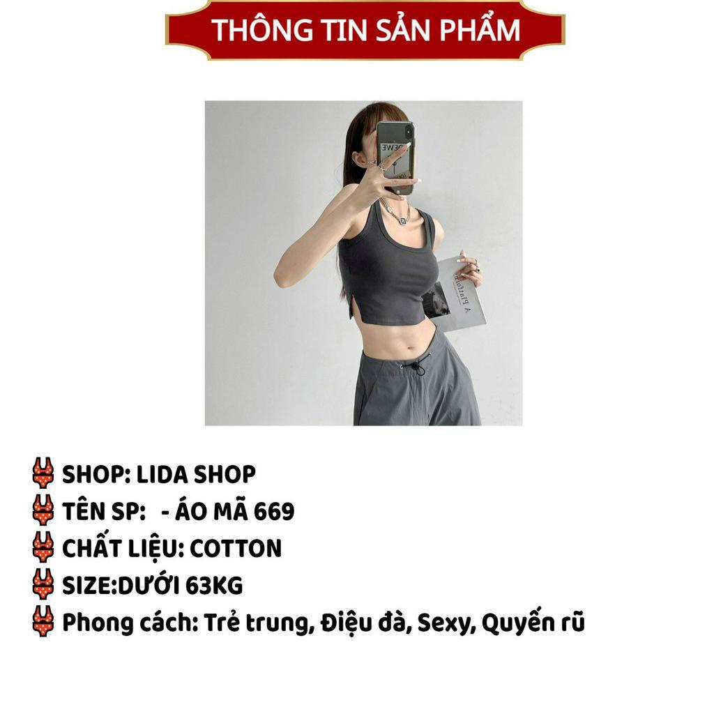 Áo Bra Nữ Cotton Lida cao cấp thiết kế không gọng nâng ngực mềm mại MÃ 669