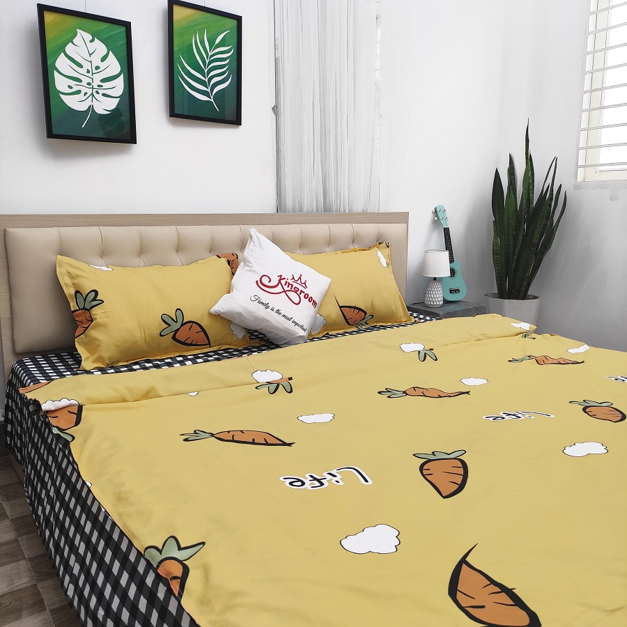 Bộ Chăn ga gối 4 món cotton 908 Shop Kingroom chuyên ga giường , bọc nệm | BigBuy360 - bigbuy360.vn