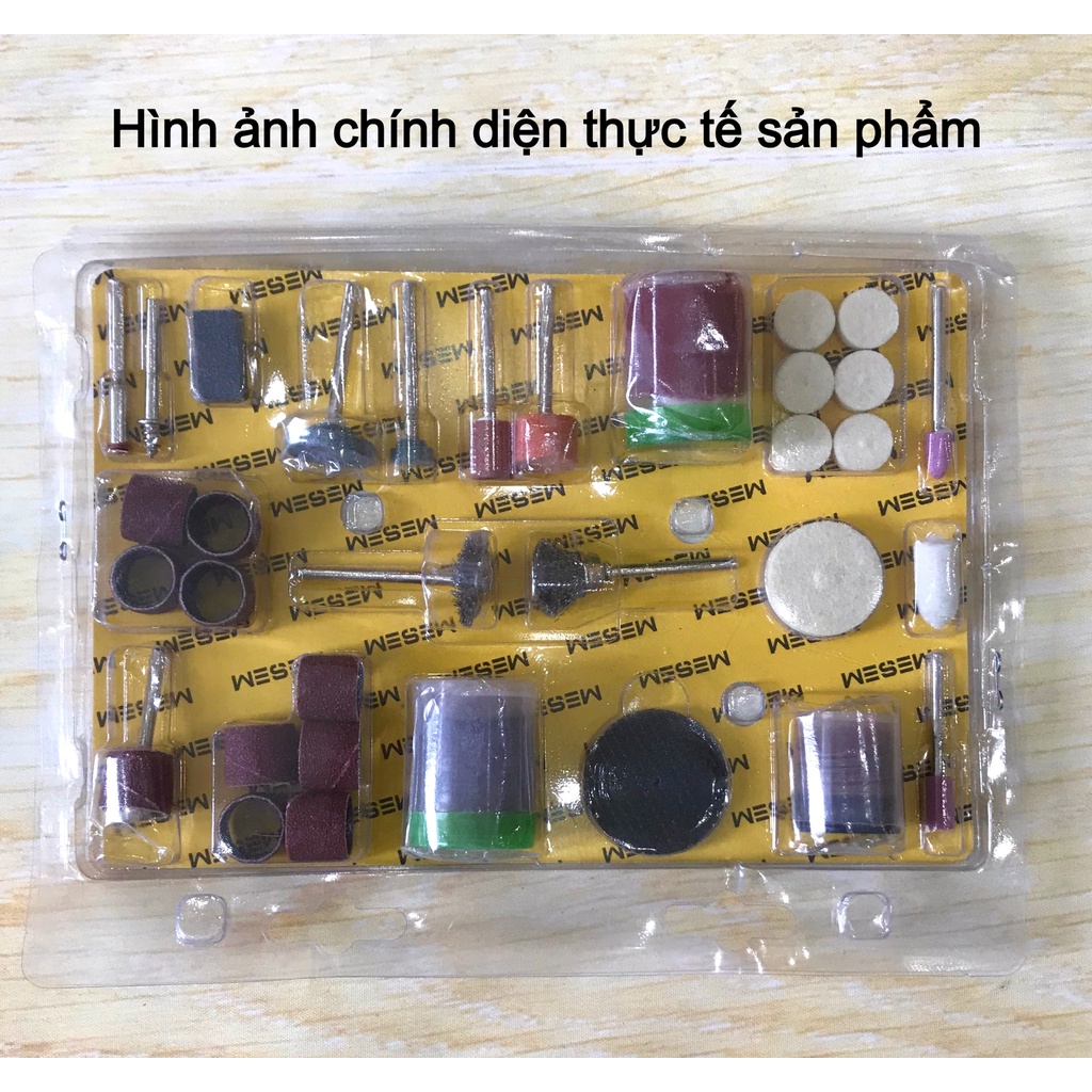 COMBO máy mài khuôn mini KHAISON và 105 món phụ kiện mài, khắc mini tiện lợi