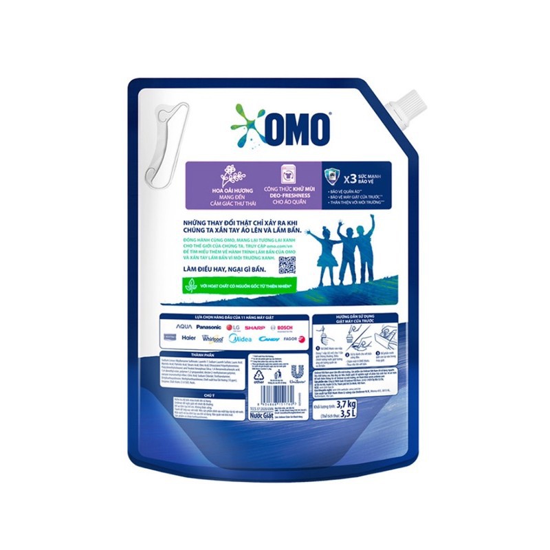 P1 DF Nước giặt OMO Matic 3,7kg / 4kg(Túi) 22 2