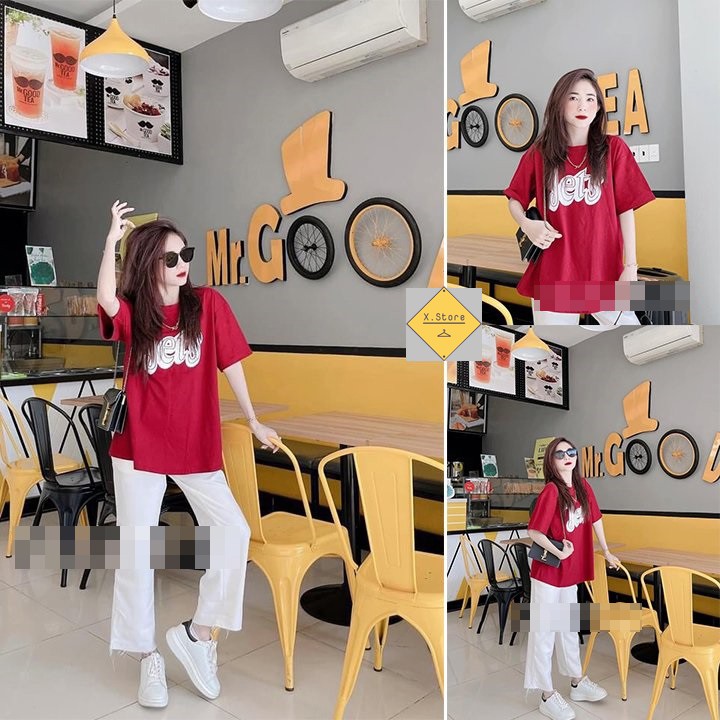 Set Bộ Áo Jest + Quần Suông Trắng Unisex X.store Có Ảnh Thật + Đánh Giá