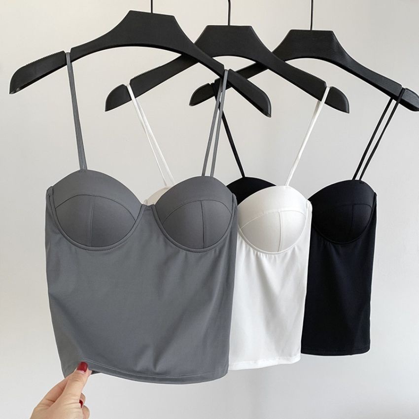 Áo bra nữ, Bralette 2 dây mút mỏng không gọng vải mềm mịn mặc cực mát và thoải mái B5026