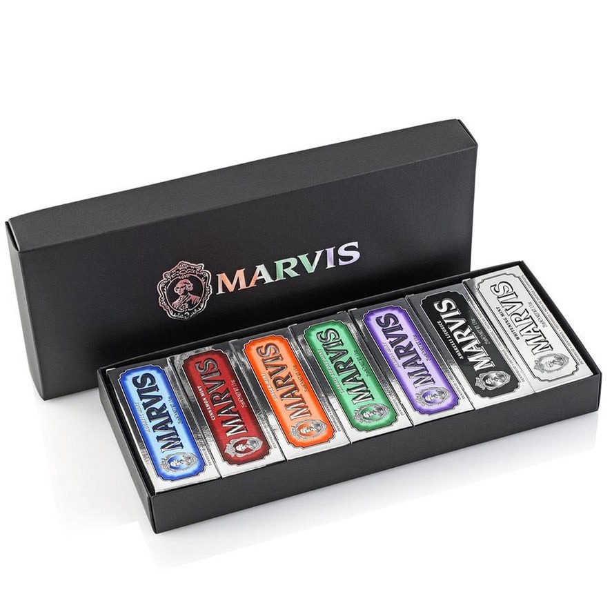 Kem đánh răng MARVIS big set 7 hương vị x 7 tuýp 85ml ( SET ĐƯỢC MIX NGẪU NHIÊN )