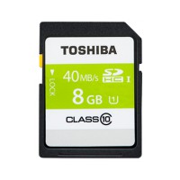 [Mã ELFLASH5 giảm 20K đơn 50K] Thẻ nhớ SDHC Toshiba 8GB class 10 40MB/s