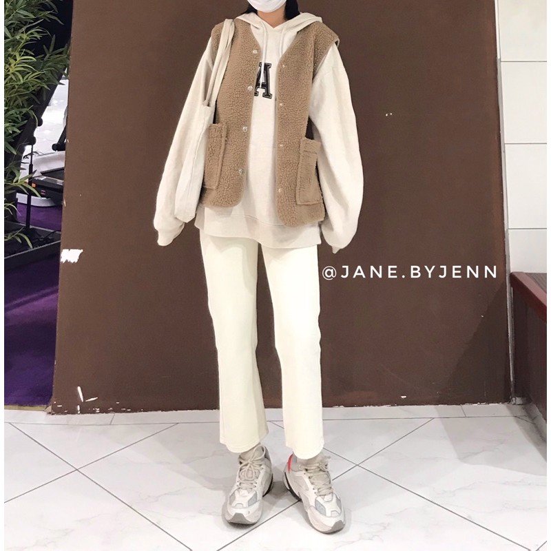 Quần Jeans màu be (ảnh thật)