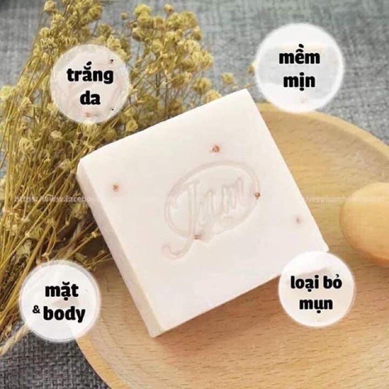 01 bánh xà phòng sữa gạo Jam chính hãng thái lan