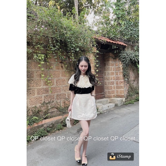 Áo nhung cổ tơ bèo chuẩn QP