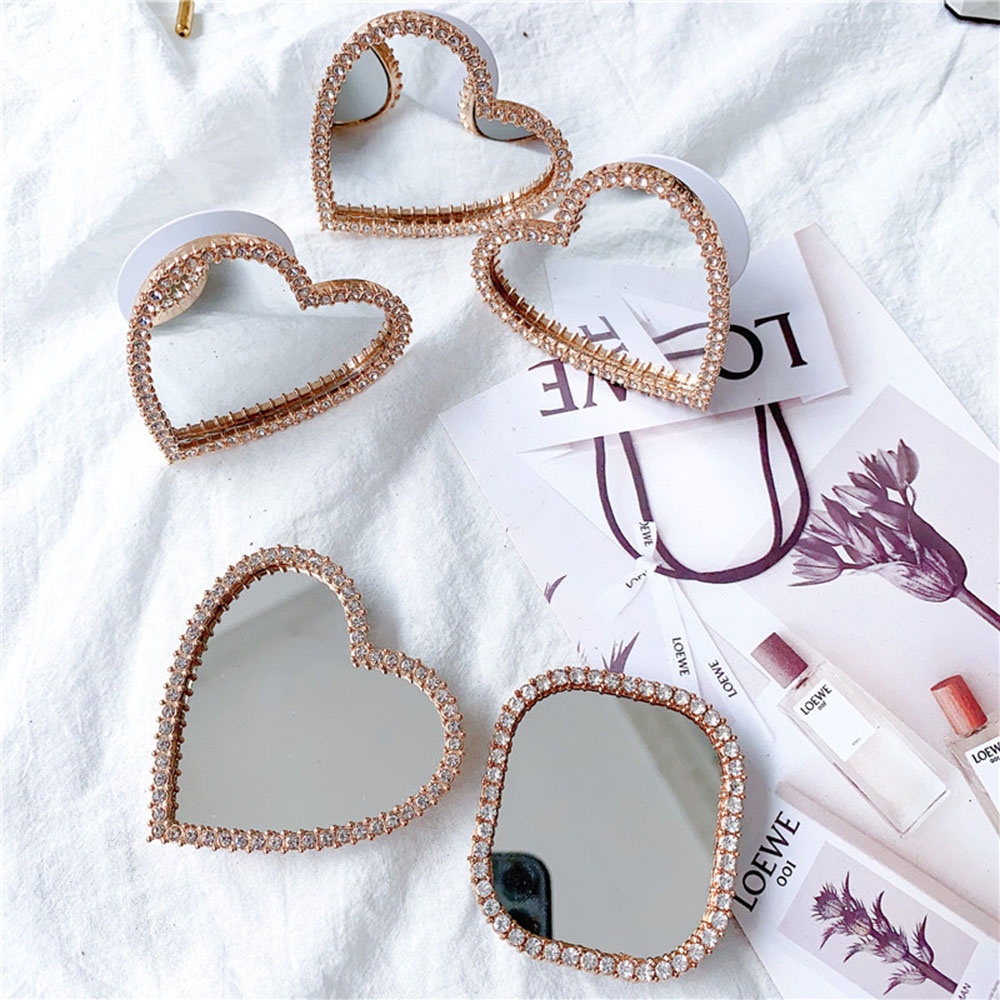 Giá Đỡ Điện Thoại Hình Học Có Thể Gập Lại Kèm Gương Trang Điểm Tiện Dụng