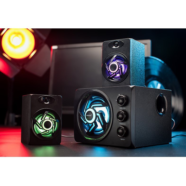 Loa Máy Tính Bluetooth - Loa Sada D-209 Bass và đèn Led RGB