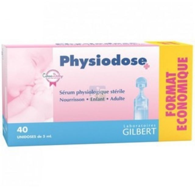 Nước Muối Sinh Lý Physiodose Tép Hồng - Pháp.