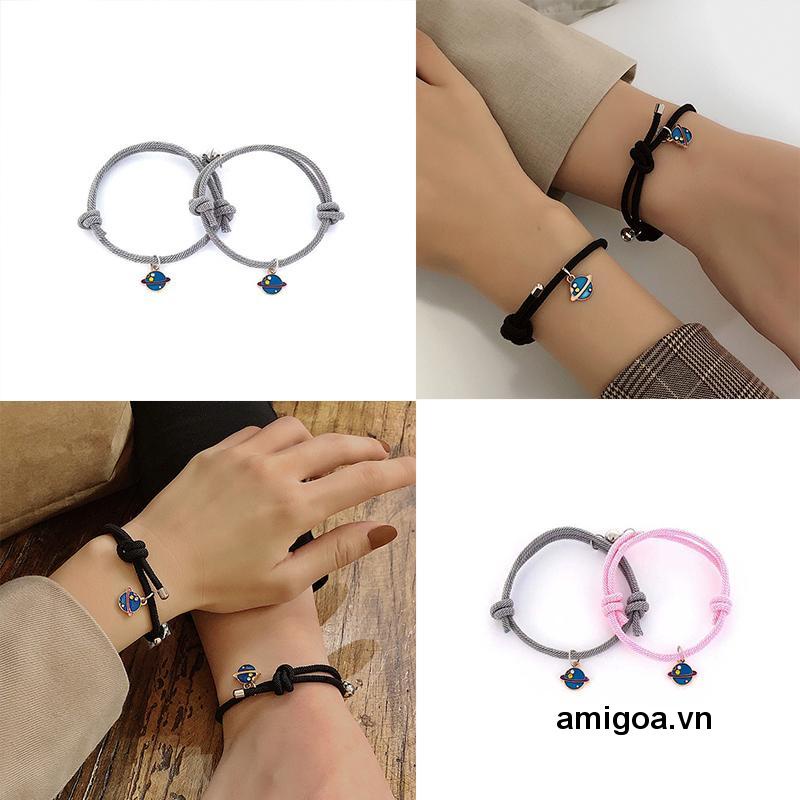 ✨✨SET 2 VÒNG TAY ĐÔI NAM CHÂM, VÒNG TAY CẶP CHARM PHI HÀNH GIA, TRÁI TIM QUÀ TẶNG