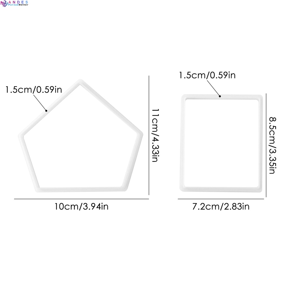 Bộ 8 khuôn nhựa tạo hình ngôi nhà 3D làm bánh quy hình thủ công DIY