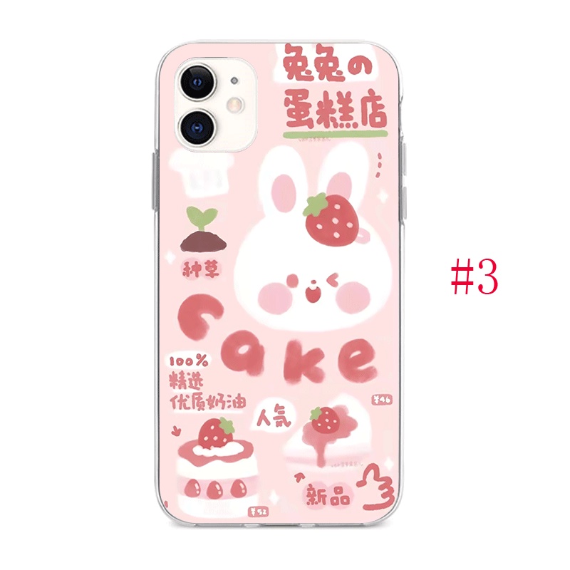 Ốp Điện Thoại Silicon In Hình Quả Dâu Cho Iphone 11 Pro Max X XR XS Max