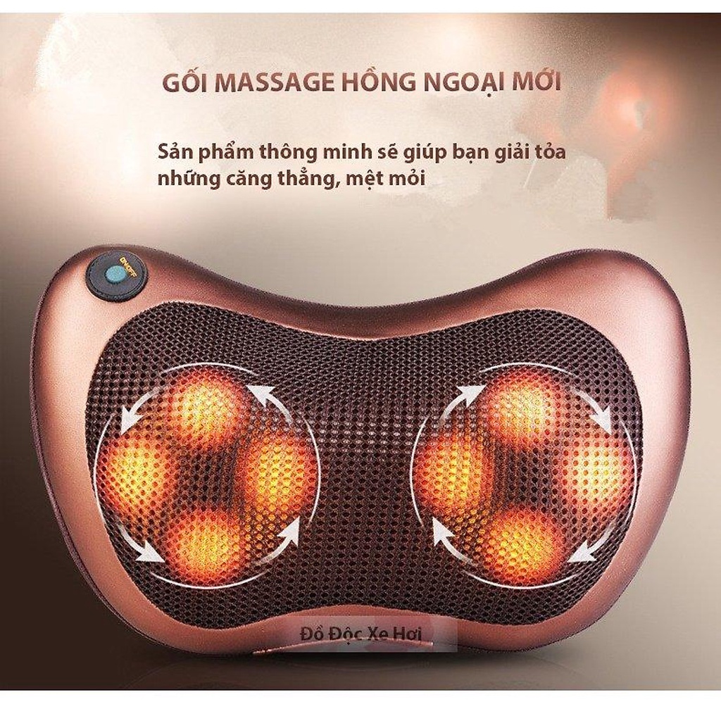 Gối massage vai gáy 8 Bi cao cấp