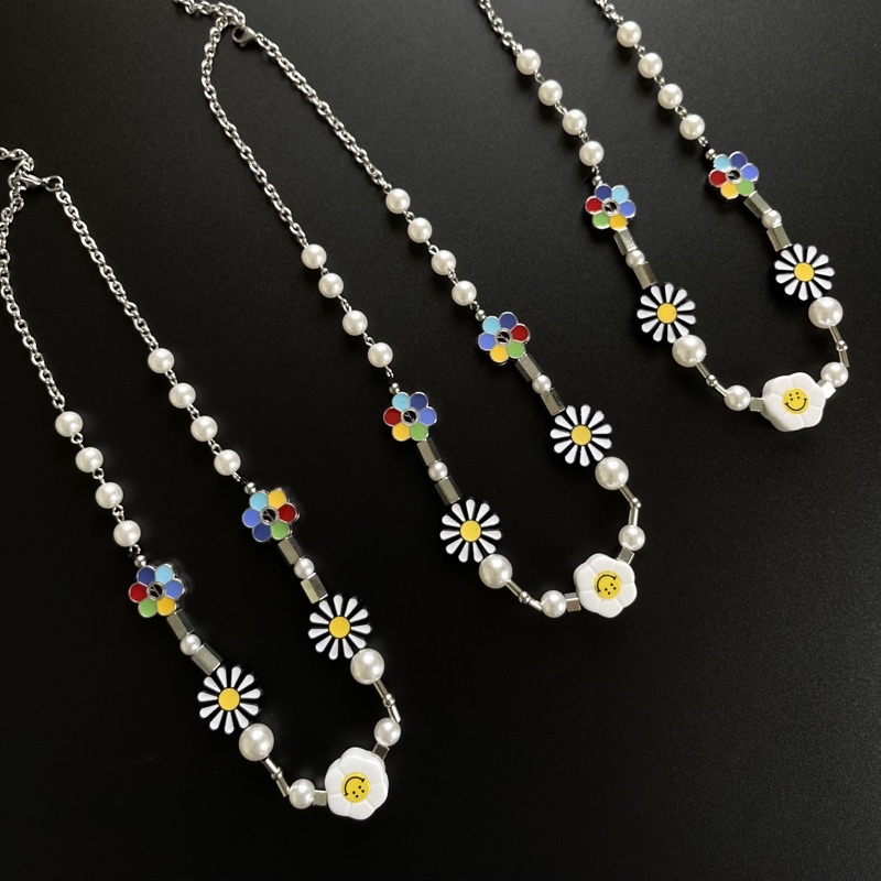 Vòng cổ hình mặt cười xúc xắc hiphop kim loại , tay mặt cười xúc xắc, dây chuyền mặt cười xúc xắc hiphop (VC25).