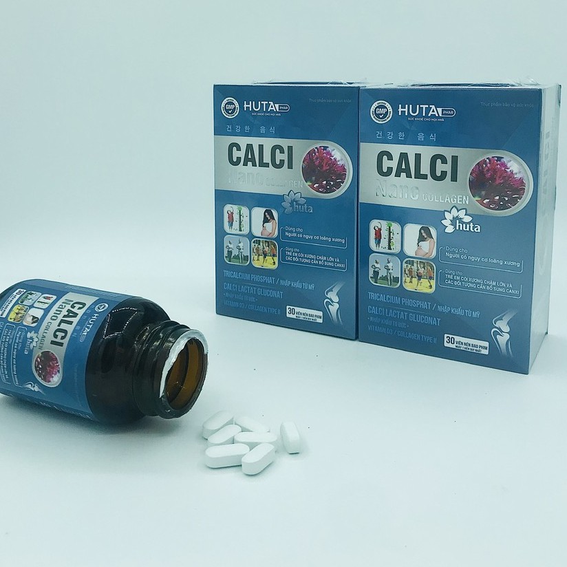 Calci nano collagen chiết xuất từ tảo biển CHÂU ÂU, không lắng cặn, không táo bón
