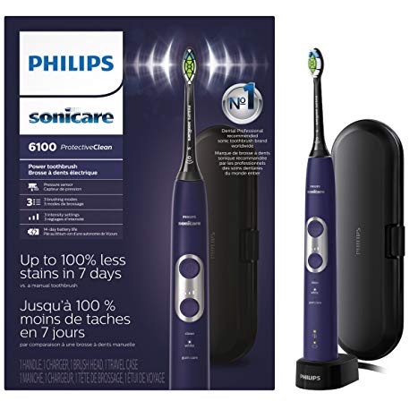 Bàn chải điện Philips Sonicare 6100 Protective Clean, 3 chế độ chải, 3 mức rung