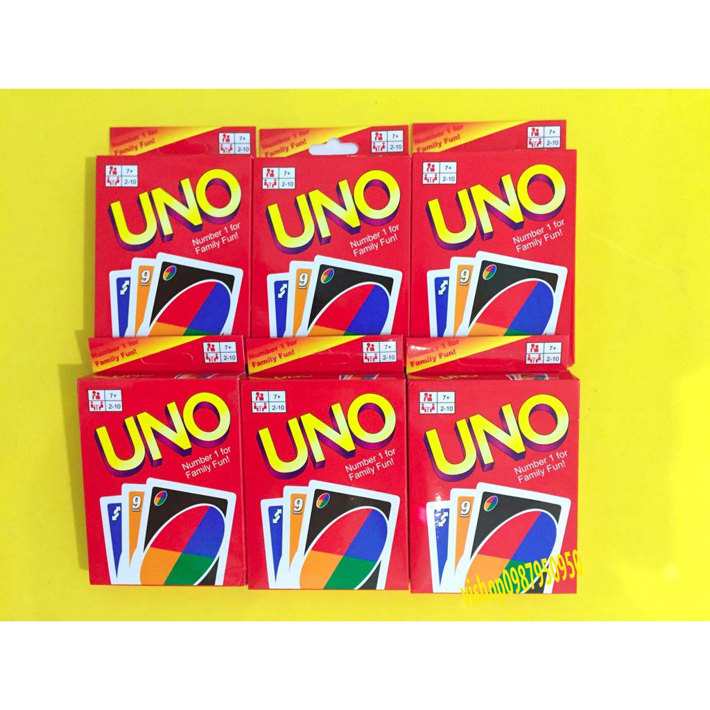 Thẻ Bài UNO cơ bản 108 lá Loại Tốt Giấy Cứng