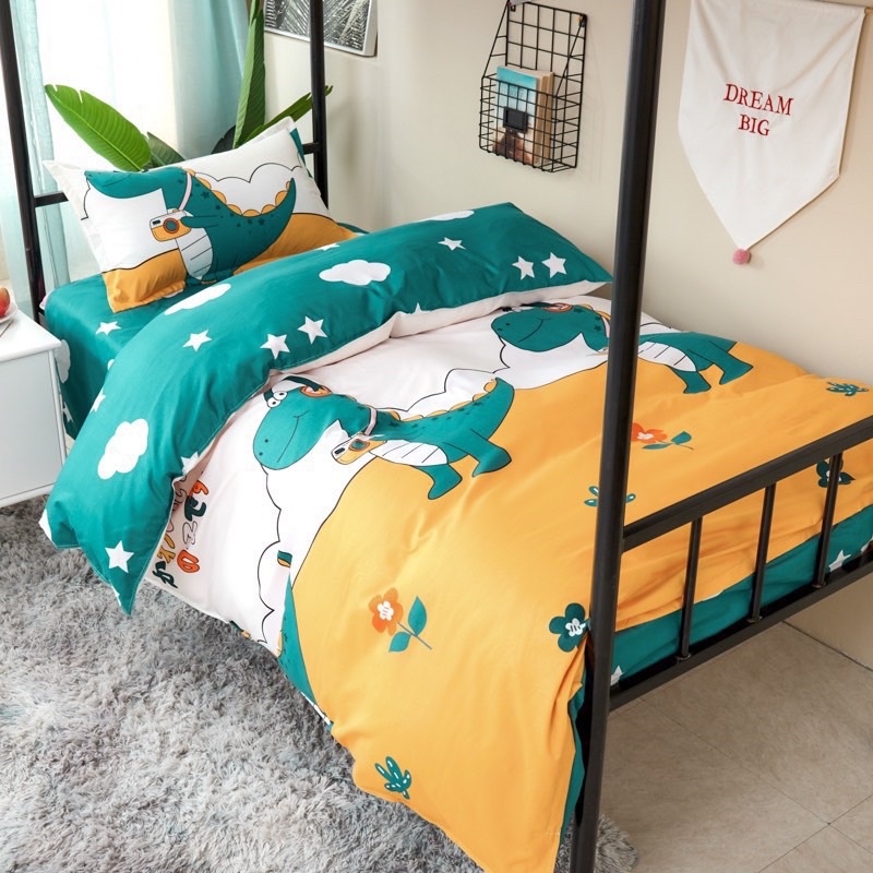 Bộ 5 Món Vỏ Chăn Ga Gối Coton poly cao cấp