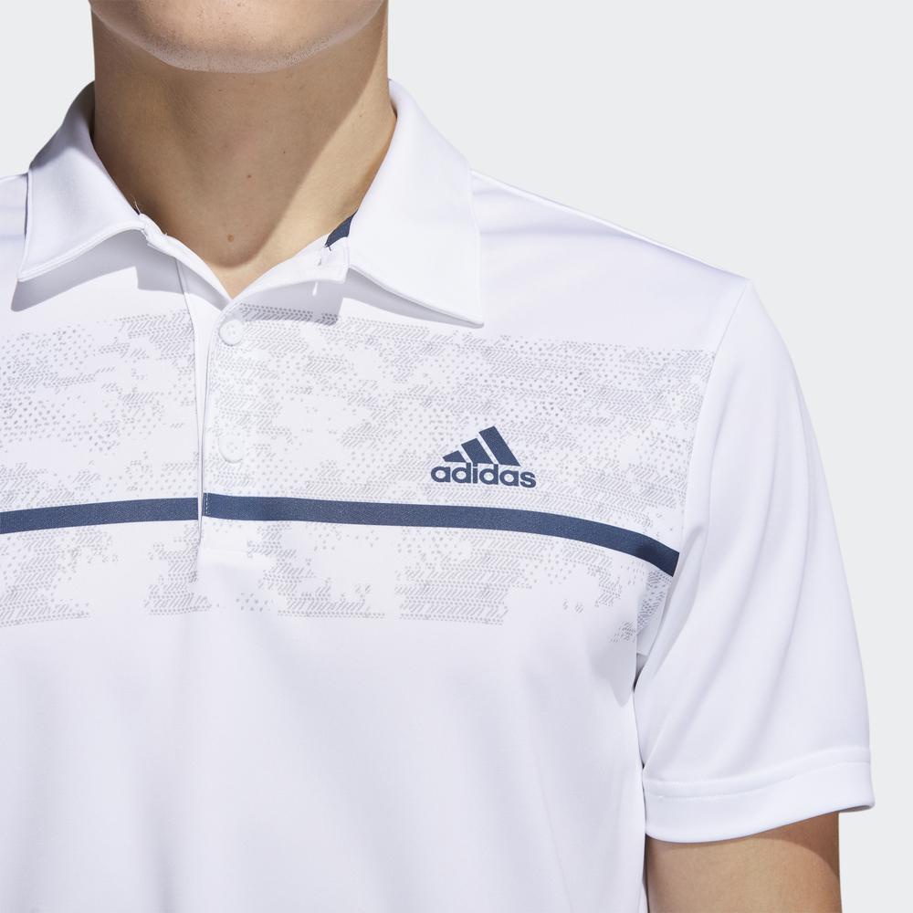 Áo Polo adidas GOLF Nam Áo Polo Họa Tiết Primegreen Màu trắng H36255