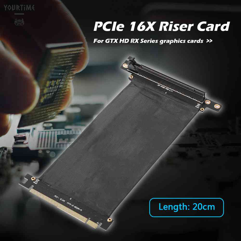Cáp Mở Rộng PCIe 3.0 16X 90 Độ PCI-E 16X Sang 16X Thẻ