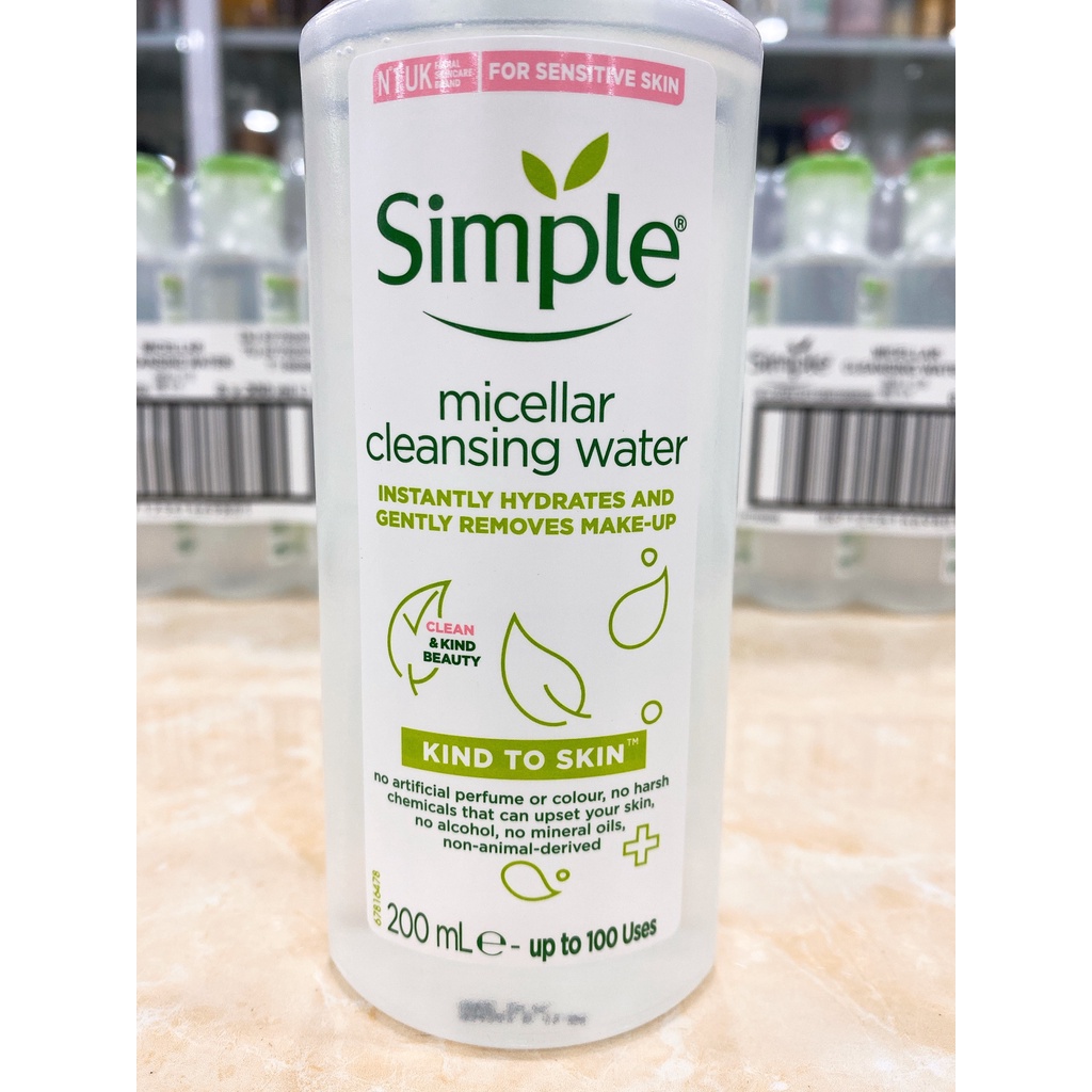 Nước Tẩy Trang Simple Micellar Cleansing Water 200ml