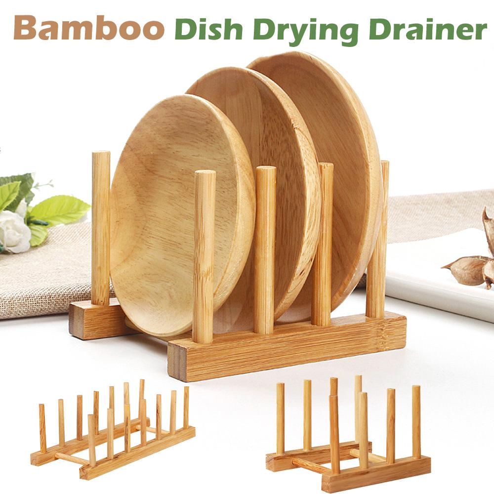Giá Để Chén Dĩa Bằng Gỗ Tre Tiện Dụng Cho Nhà Bếp
