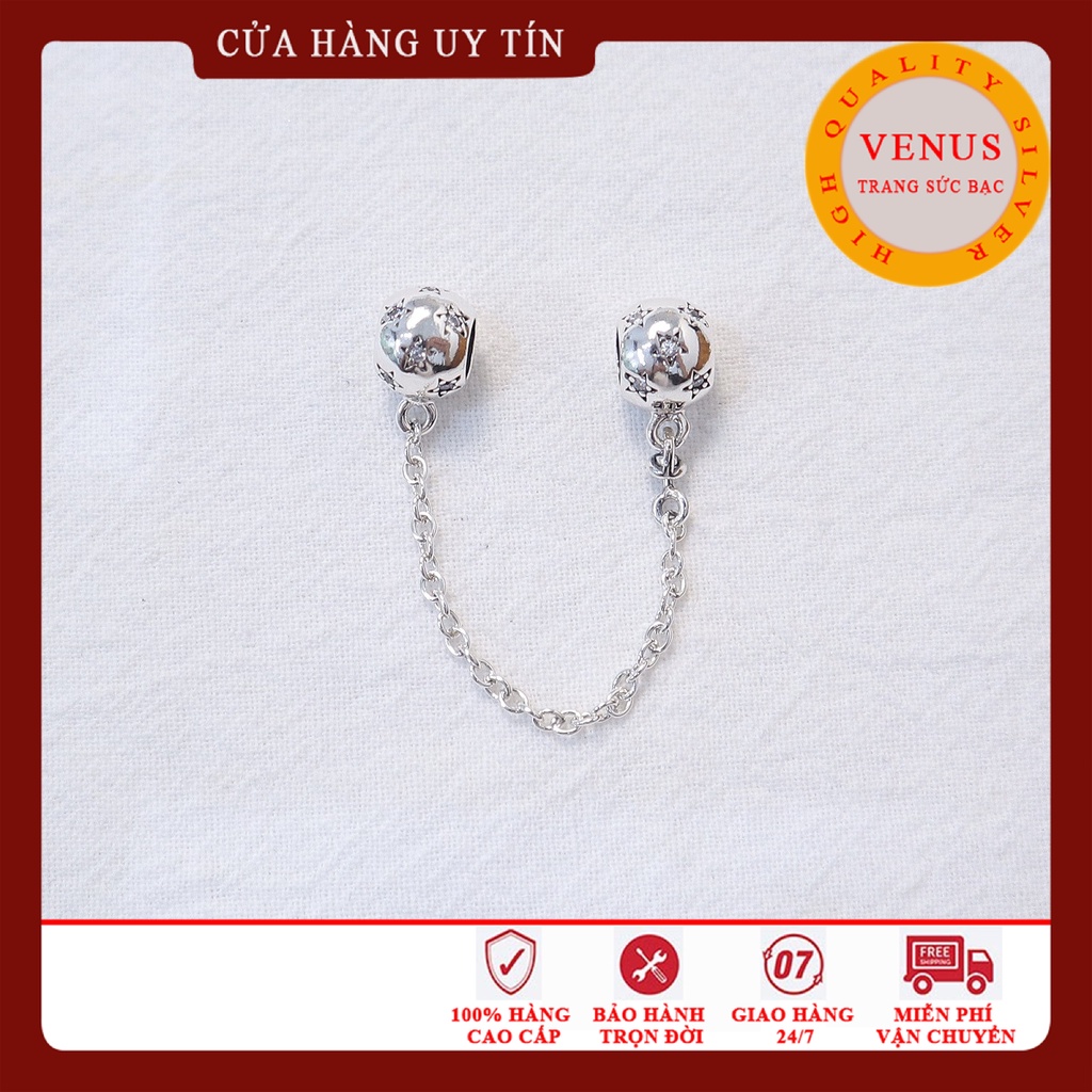 [Charm bạc 925 cao cấp] Charm xích cầu sao- Mã sản phẩm VENUSXCS
