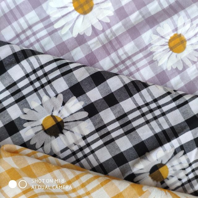 Khăn trải bàn hoa cúc, hoa nhí,...phong cách vintage cực xinh - Vải đũi cotton giá rẻ - Phông nền decor chụp ảnh đẹp độc