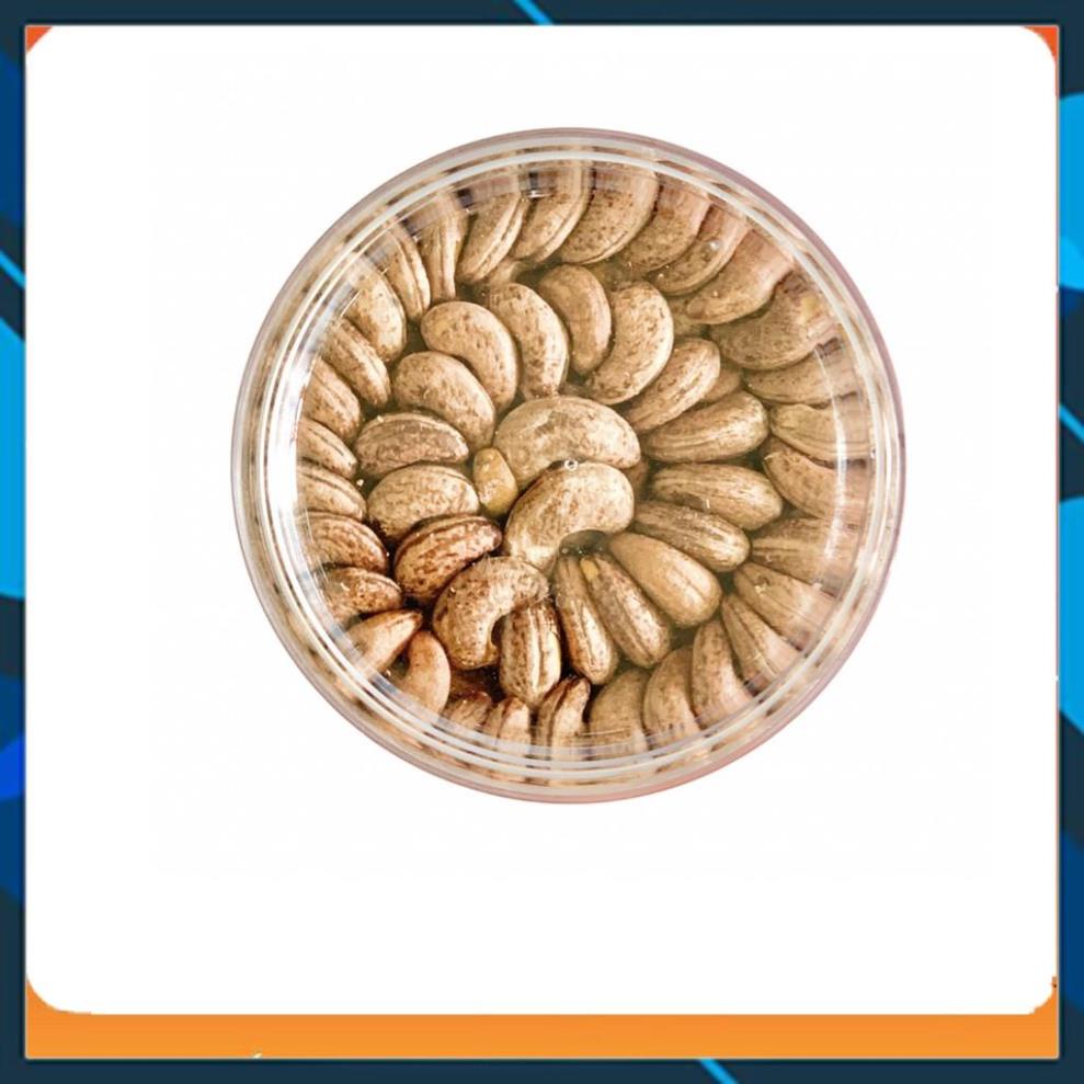 Hạt điều rang muối hộp tròn hàng xuất khẩu nguyên vỏ lụa trăm hạt như một -shopp666