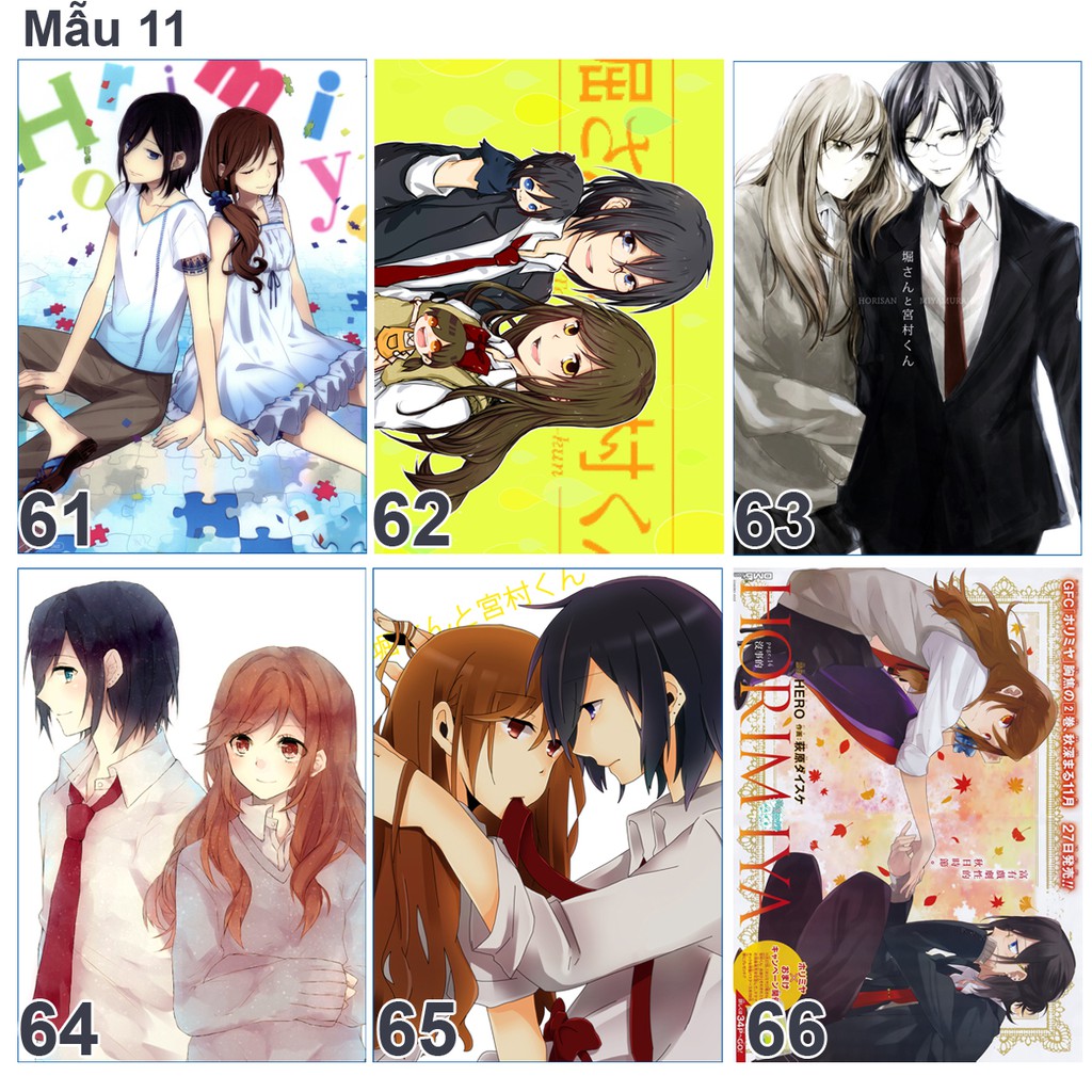 Tranh Poster anime Horimiya (mẫu 9 và 10)