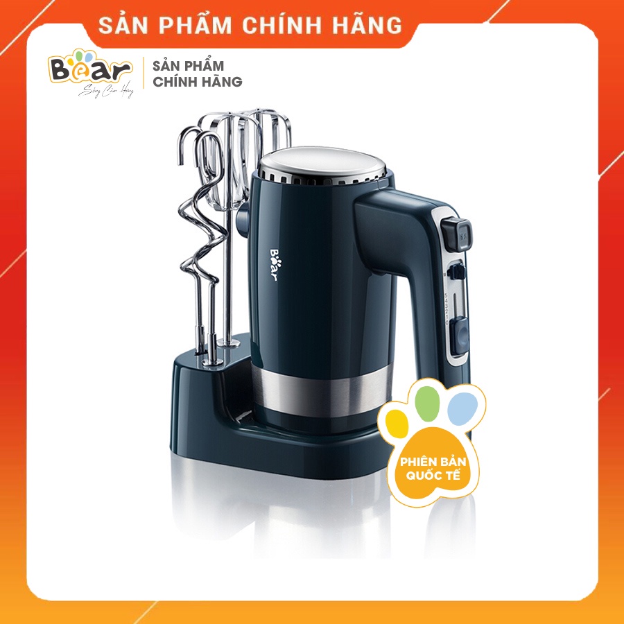 [Bear Chính Hãng]Máy đánh trứng cầm tay Bear HM-B01V1 xanh cổ vịt. tích hợp 4 que(2 que đánh trứng, 2 que nhồi bột)