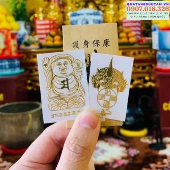 Combo 2 miếng dán mặt lưng điện thoại may mắn, tài lộc phù hợp các dòng điện thoại đẹp lung linh