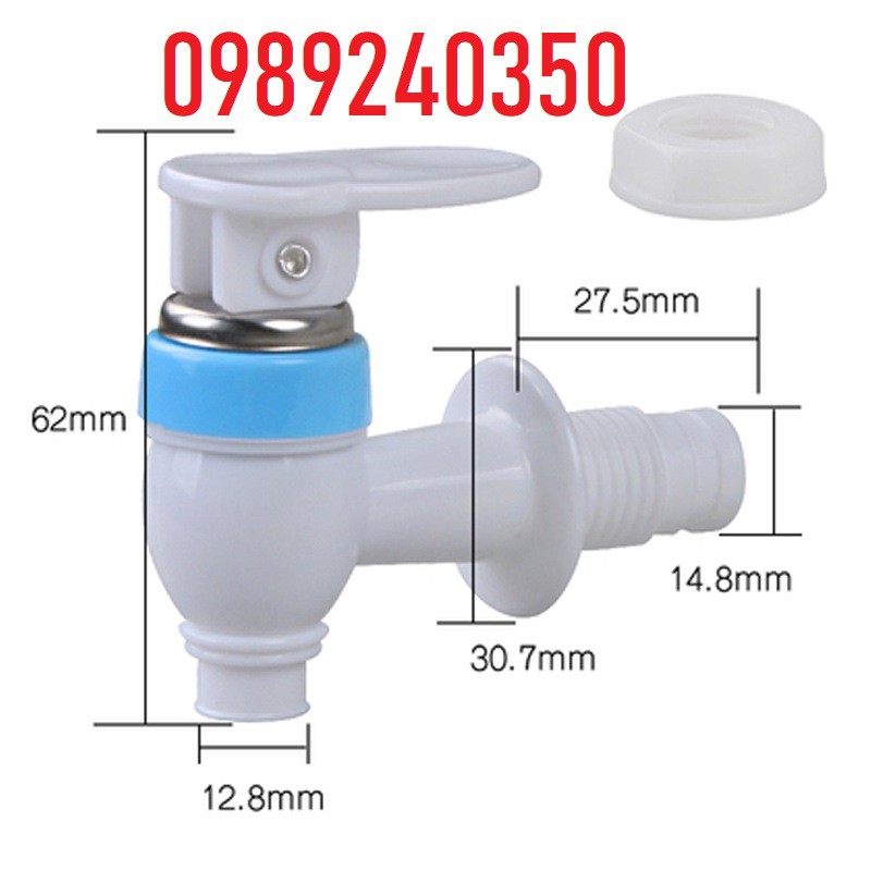 vòi cây nước nóng lạnh ren ngoài chính hãng