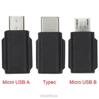 Smartphone Adapter Black Convert Easy Install High Speed Micro USB Portable Plastic Type C For DJI OSMO Pocket