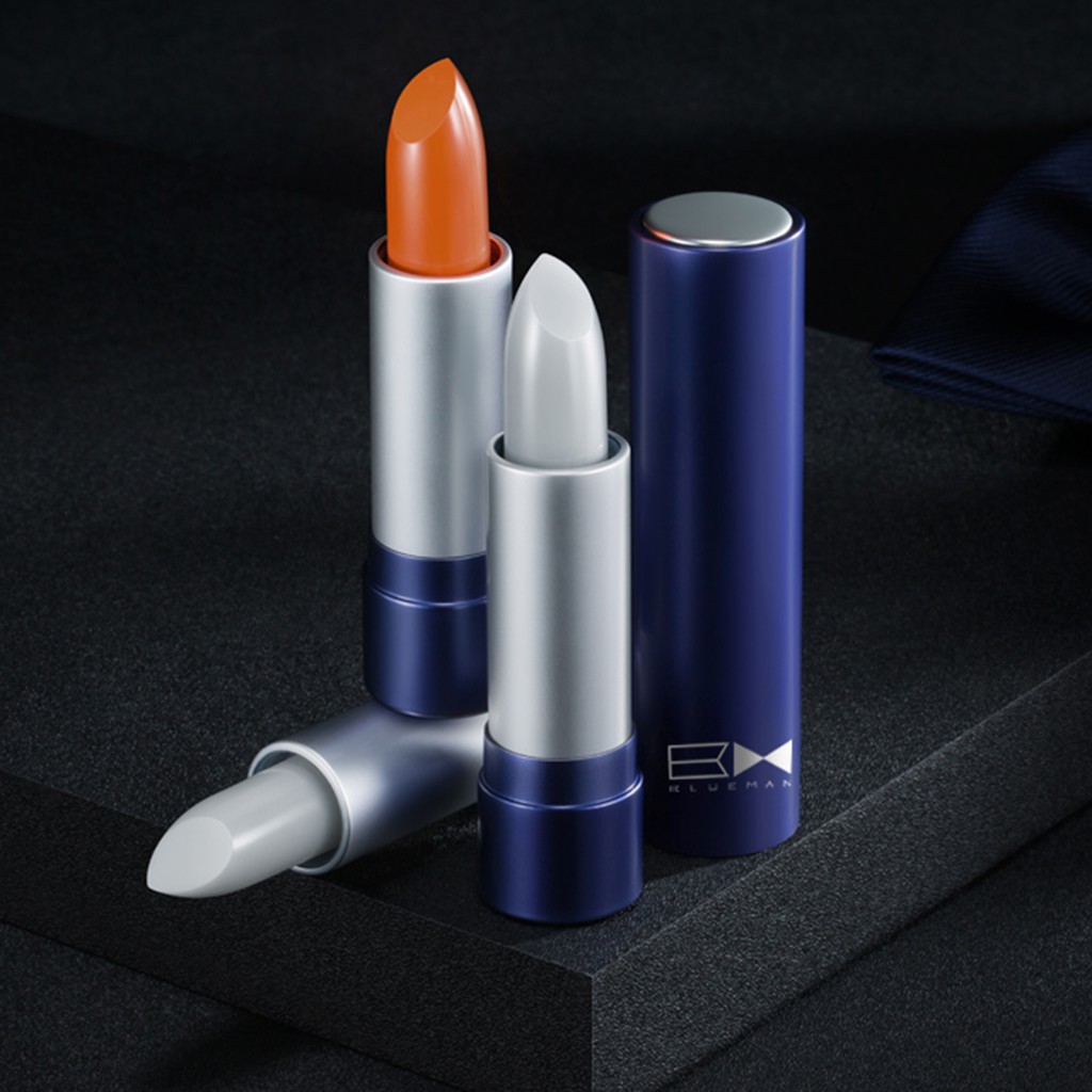 Son Môi BLUEMAN Dưỡng Ẩm Không Để Lại Dấu Vết Thay Đổi Màu Sắc 3.8g/ 3.2g Cho Nam | BigBuy360 - bigbuy360.vn