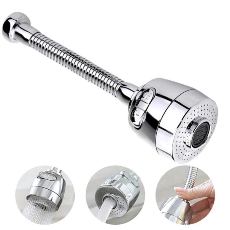 Đầu vòi nối tăng áp 3 chế độ dài