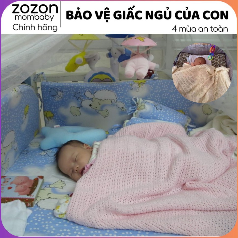 Chăn cho bé lưới sợi tre Mamas & Papas, chăn cho bé đi học, sơ sinh, mùa hè, thu đông, hàng chính hãng xuất Anh Zozon "