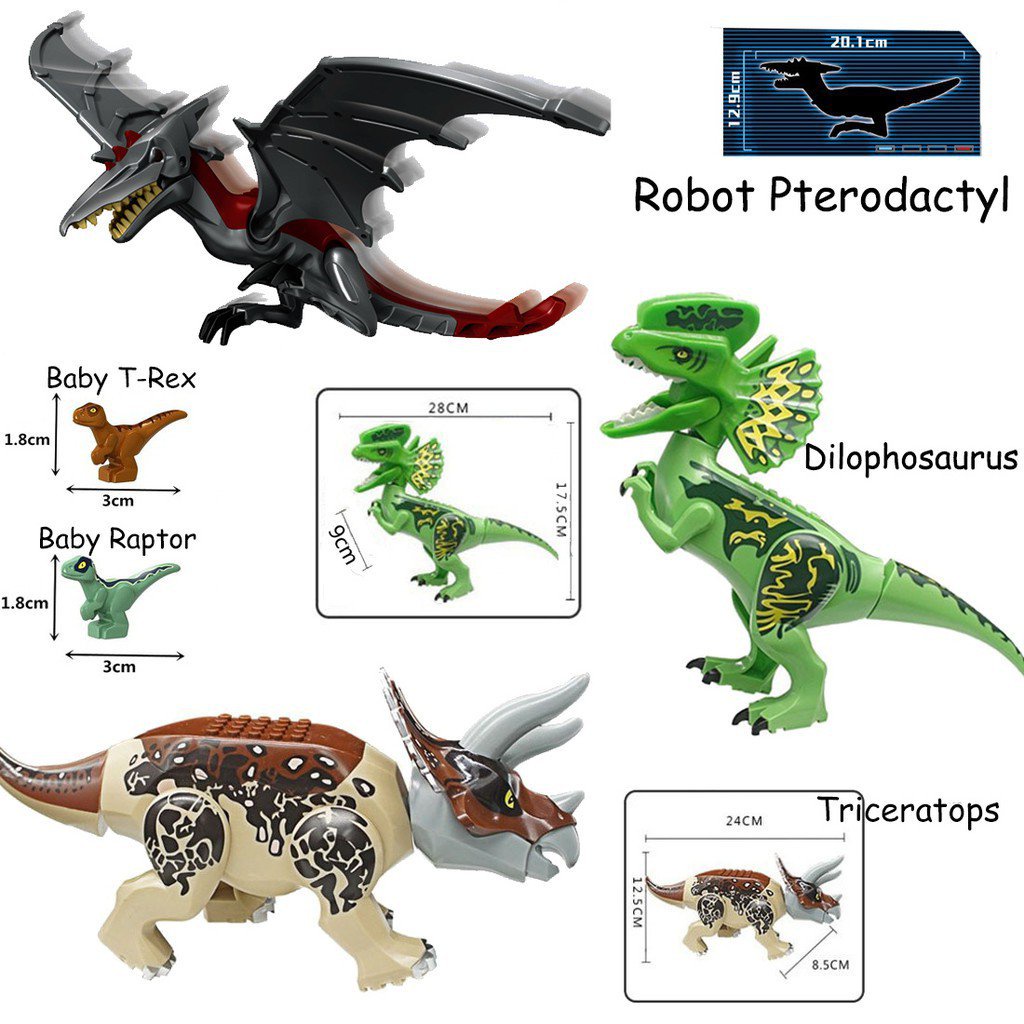 Mô Hình Đồ Chơi Lắp Ráp Lego Khủng Long Trong Công Viên Kỷ Jura