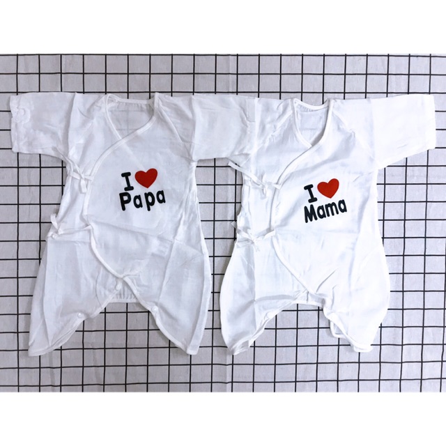 Bộ body I love Mama & I love Papa