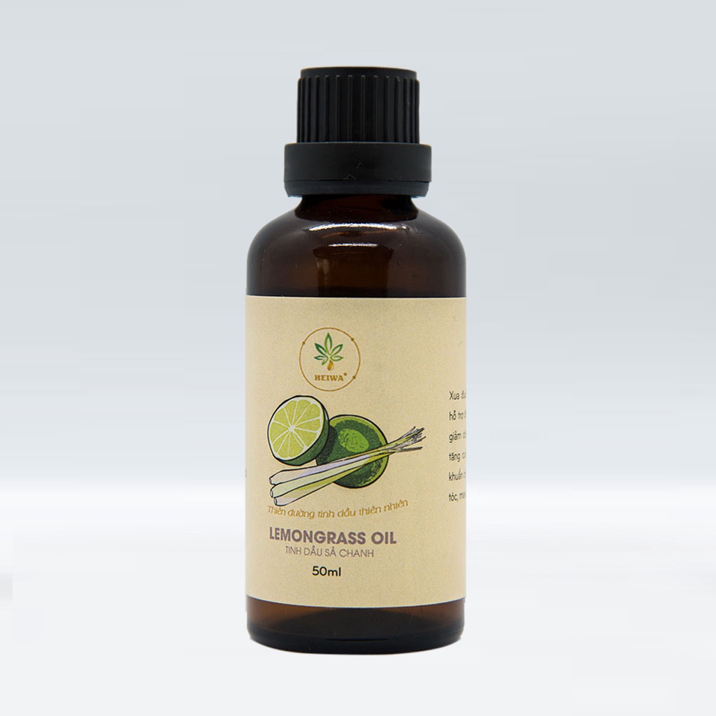 Tinh dầu Sả chanh thương hiệu HEIWA nhập khẩu Ấn Độ có giấy kiểm định dung tích 50 ML