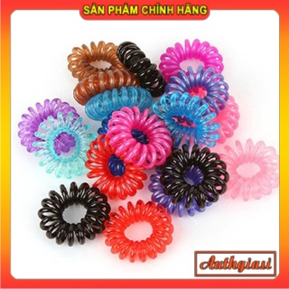 Chun buộc tóc xoắn dễ thương không đau tóc