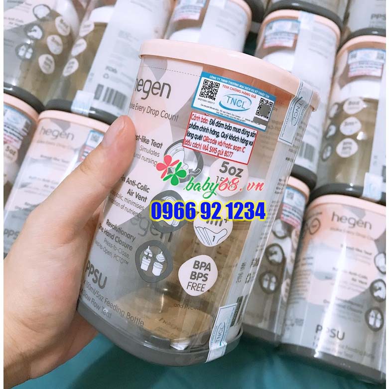 Bình sữa Hegen chính hãng đủ size 60ml/150ml/240ml/330ml