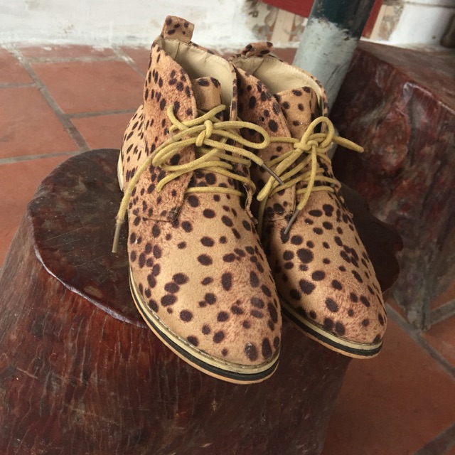 Boot da lộn hoạ tiết beo