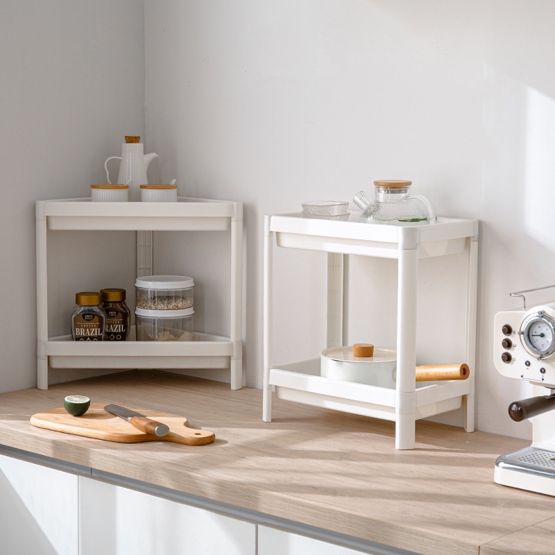 Kệ Nhựa 2 / 3 / 4 Tầng Có Bánh Xe Đẩy Sắp Xếp Gọn Gàng Sắp Xếp Gọn Gàng Cho Nhà Bếp Nhà Tắm