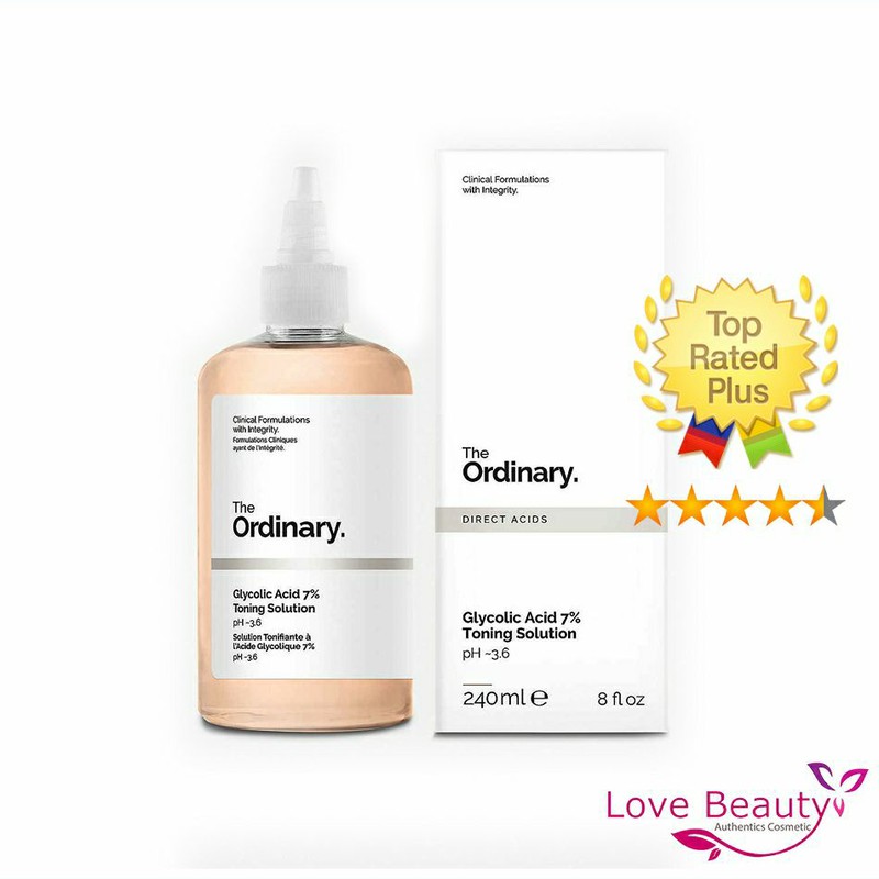 Nước hoa hồng không cồn The Ordinary Glycolic Acid 7% Toning Solution 240ml