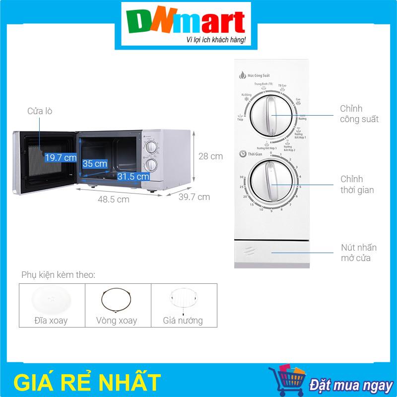 Lò vi sóng Bluestone MOB7741 có nướng dung tích 25L, Hàng chính hãng, Bảo hành 24 tháng